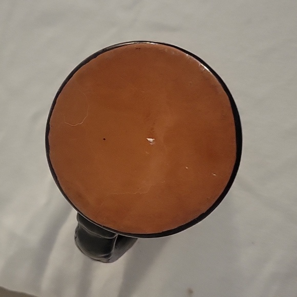 Folk Art Mexican Pottery Terra Cotta "Village Celebration" Tall Mug - Picture 6 of 6